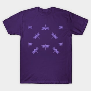 Purple Dragonflies Galore T-Shirt